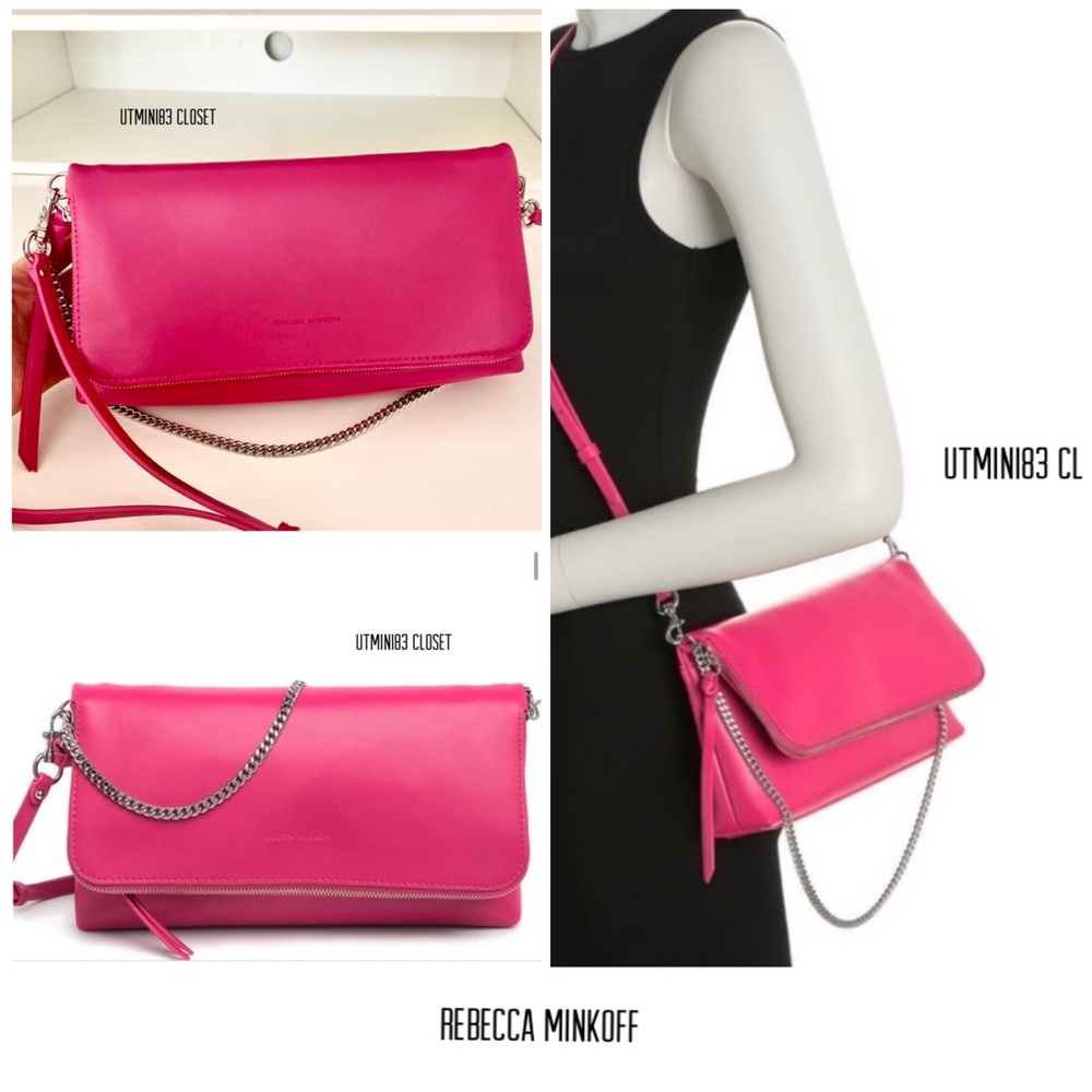 🔮🎀NEW🎀Rebecca Minkoff Date Crossbody Fold - Over bag/shoulder bag/big clutch